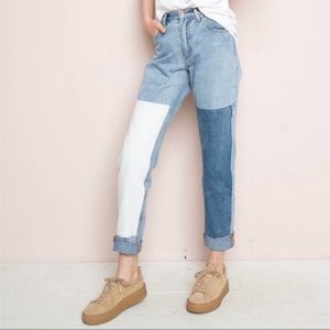 BRANDY MELVILLE KENZO RARE PATCHWORK JEANS